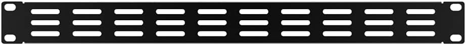 10 Pack 1U Horizontal Rack Mount Cable Management Panel with Cable Entry Brush for 19-Inch Rack Black F47453