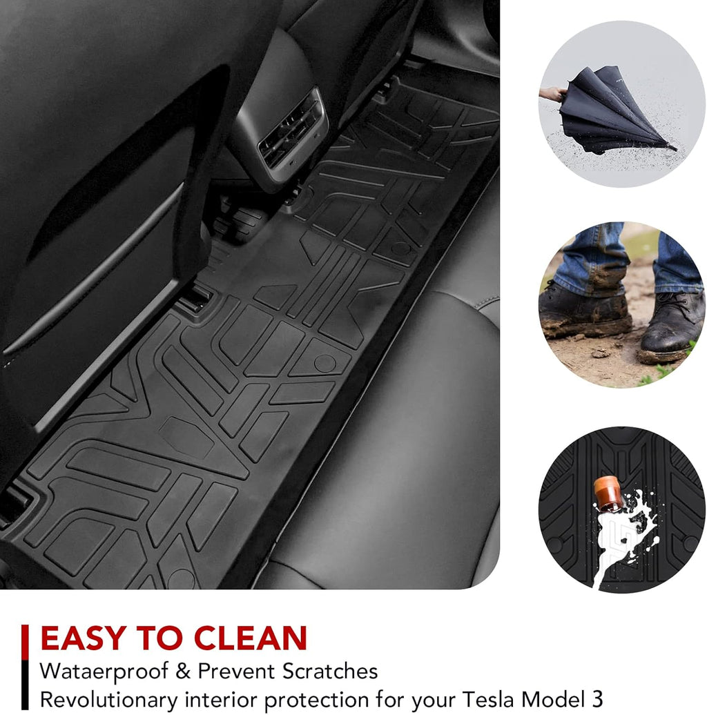 TPE All-Weather Floor Mat Set for Model 3 2021 2022 Y206441