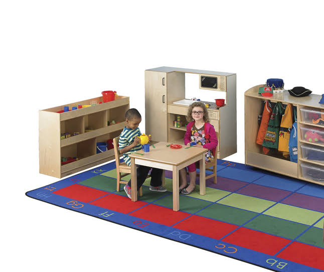 Square Laminate Top Wood Table K743197