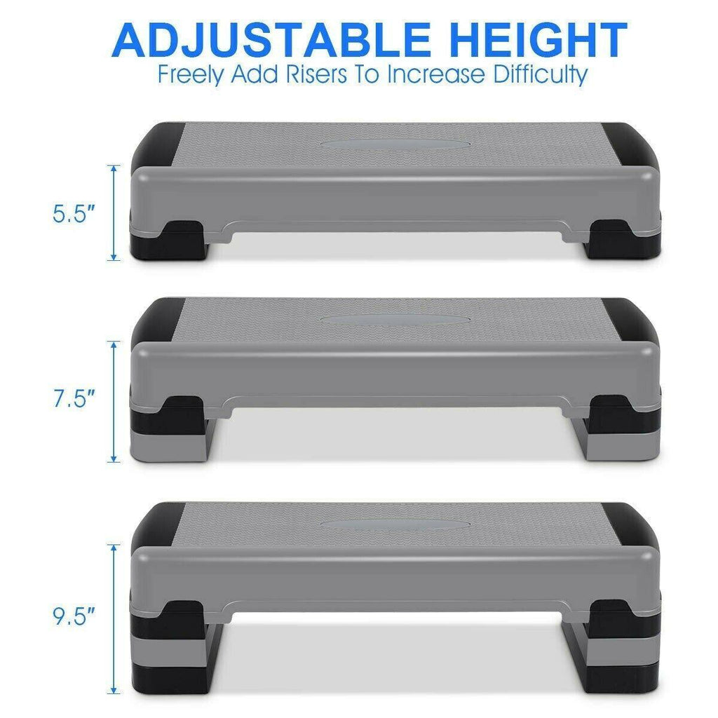 Adjustable Exercise Stepper with Risers Y342464