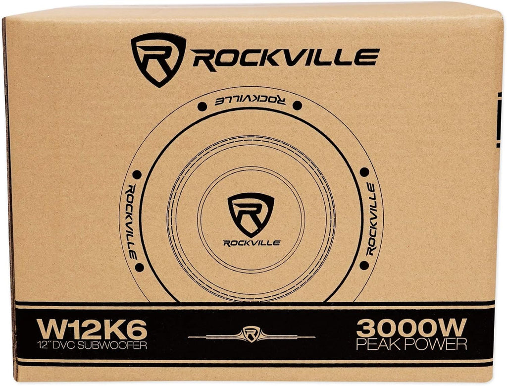 12 Car Audio Subwoofers with Mono Amplifier and Amp Kit I838626