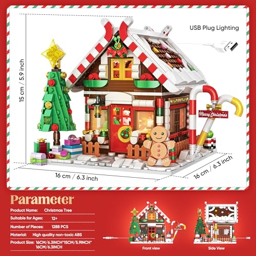 1288PCS Christmas Building Set U834