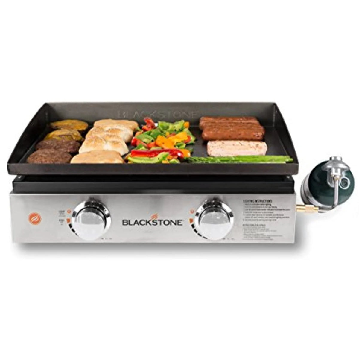 22 inch Black Tabletop Griddle S716