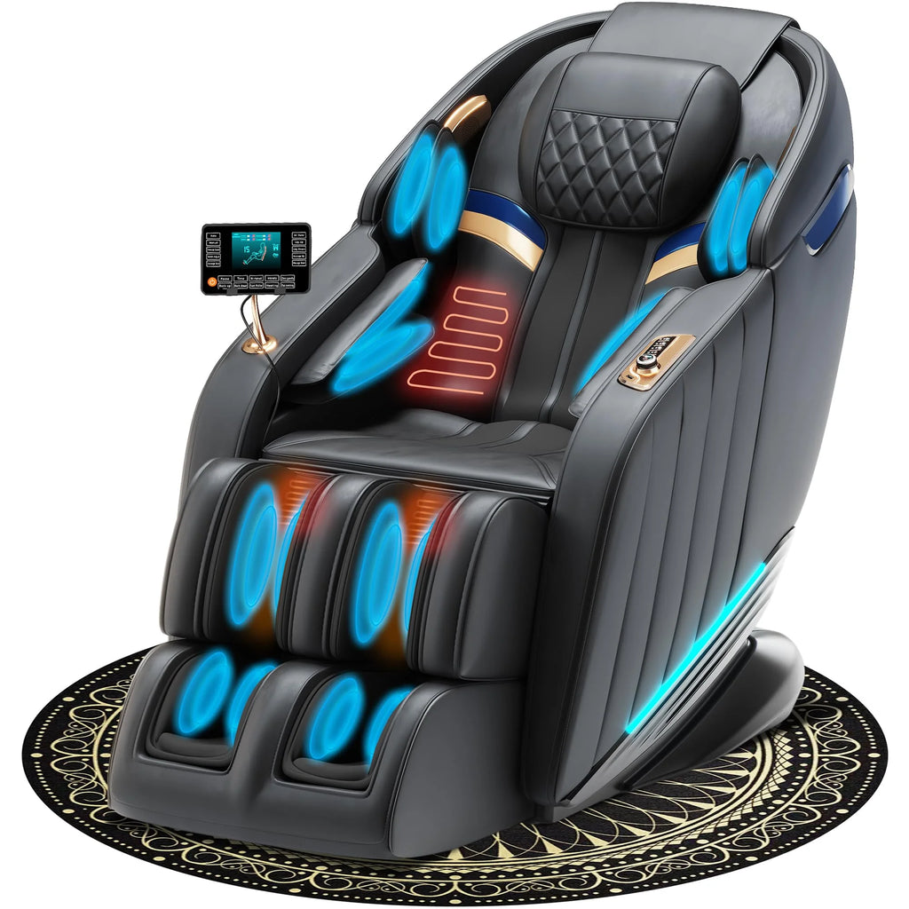 Black Zero Gravity Full Body Massage Chair with Heat Q51039