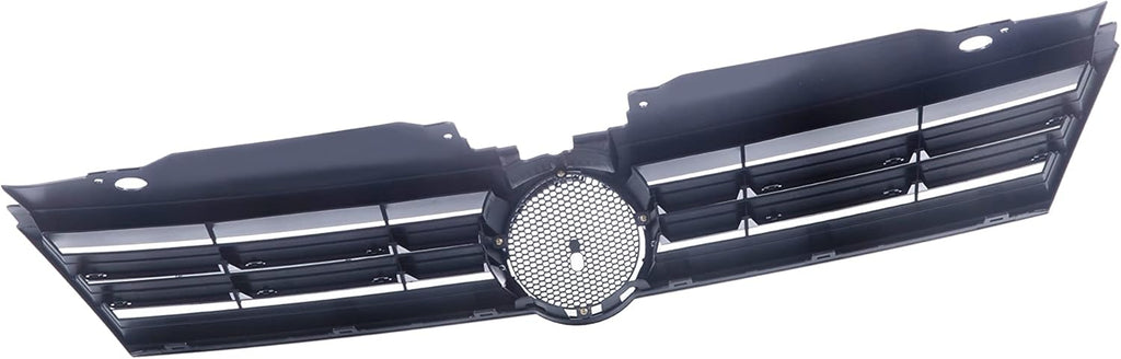 Front Grille Grill Assembly With Chrome Shell Molding With Black Insert Compatible With Volkswagen Jetta 2011 2012 2013 2014 Pack of 2 Q1266