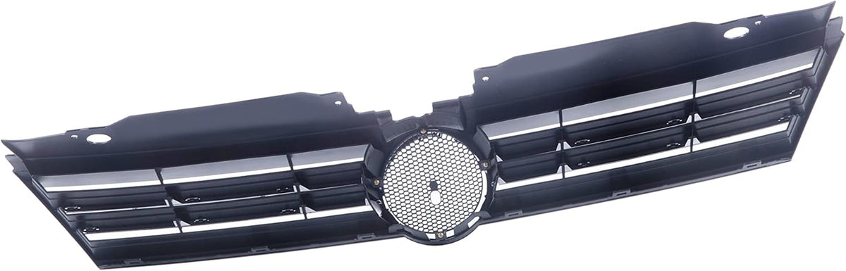 Front Grille Grill Assembly With Chrome Shell Molding With Black Insert Compatible With Volkswagen Jetta 2011 2012 2013 2014 Pack of 2 Q1266