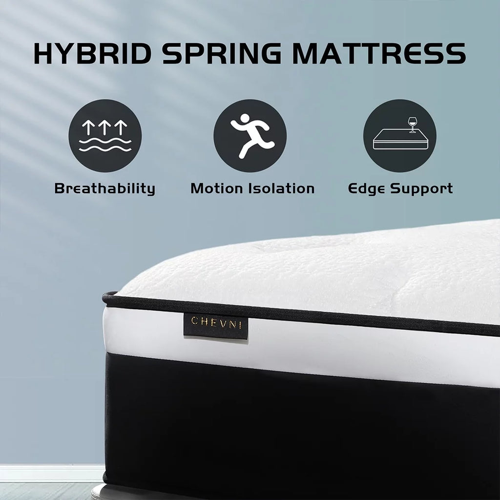 Memory Foam Spring Hybrid Mattress Twin Y222443