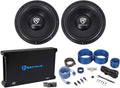 12 Car Audio Subwoofers with Mono Amplifier and Amp Kit I838626