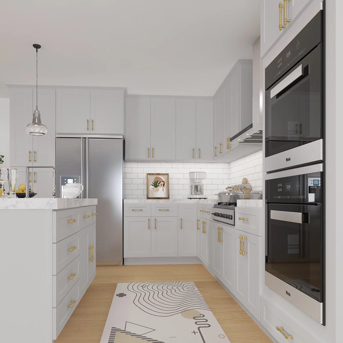 33-in W x 24-in D x 24-in H Shaker Kitchen Cabinet with 2 Doors K3992