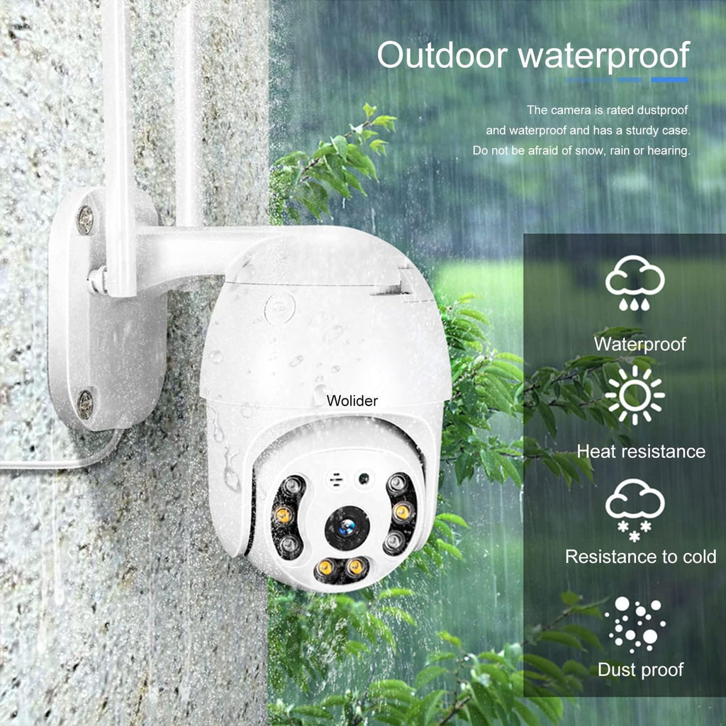 Outdoor WiFi Security Camera 2K 3MP with Motion Detection, Auto Tracking, 2-Way Audio, Color Night Vision, Weatherproof Z9339