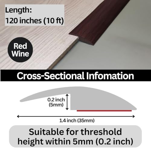Self Adhesive Floor Transition Strip Edge Trim 120 inches Light Brown Coffee P95925