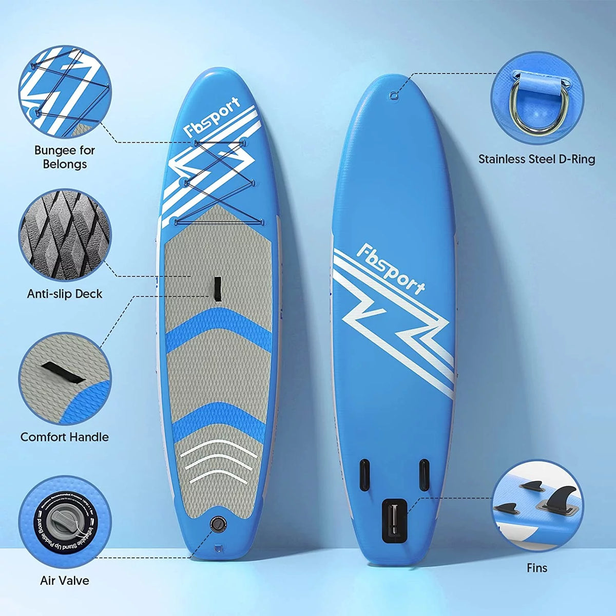 Mint Green Inflatable Paddle Board S6149