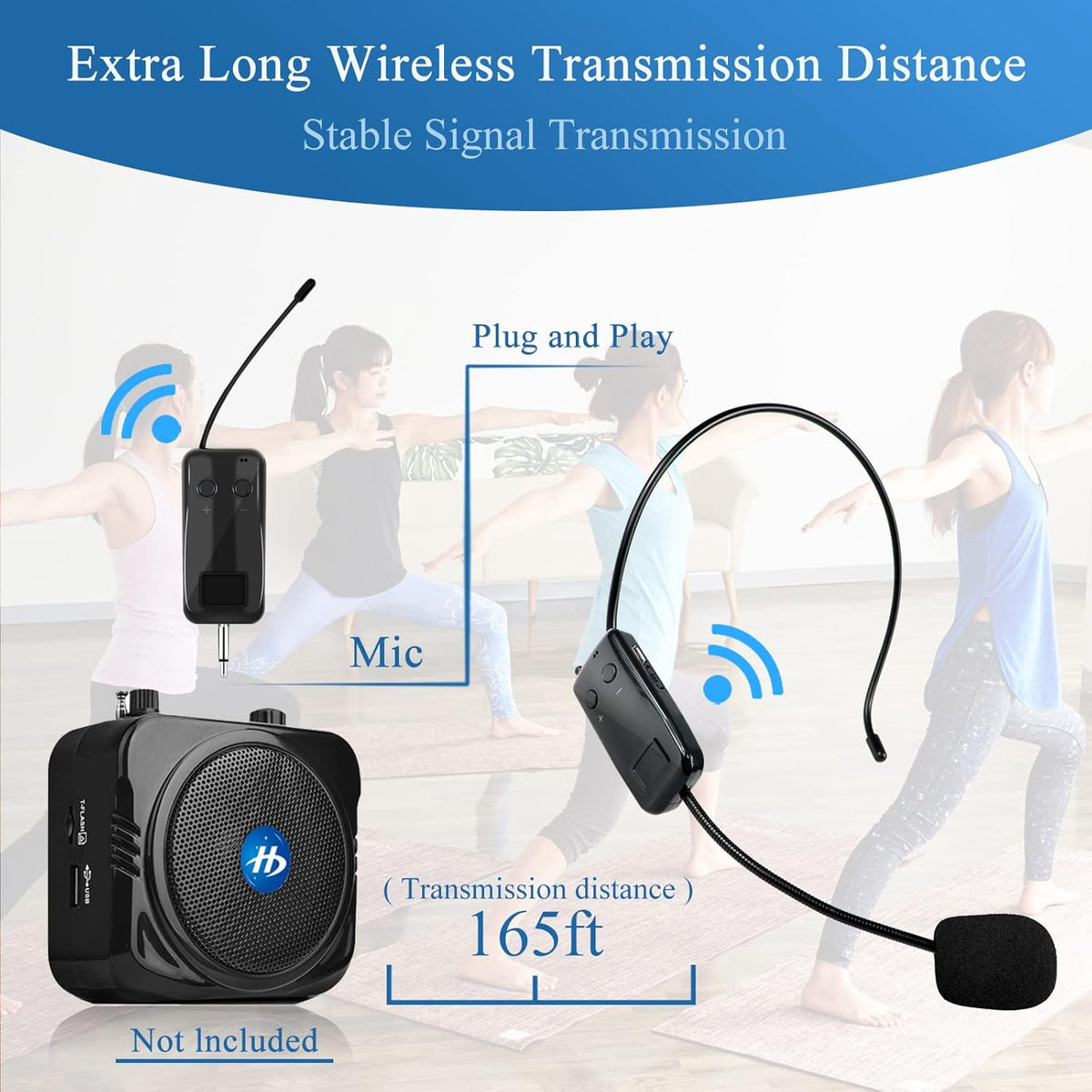 Wireless Headset Microphone Pack of 2 H576