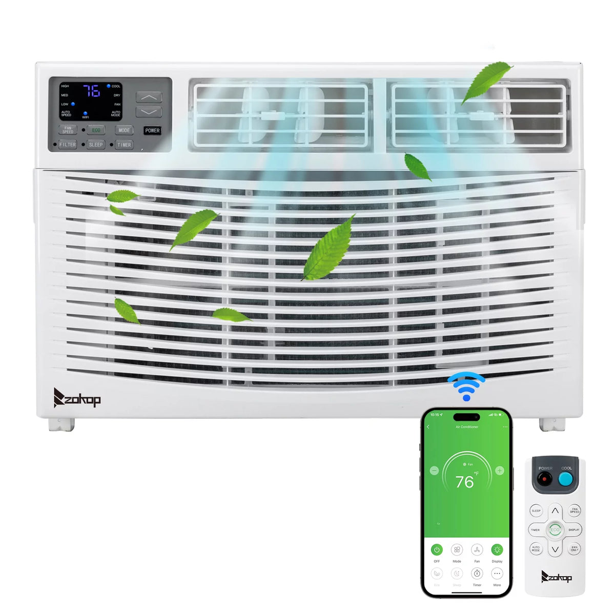 12000BTU 115V White Window-Mounted Air Conditioner with Remote Control G787614