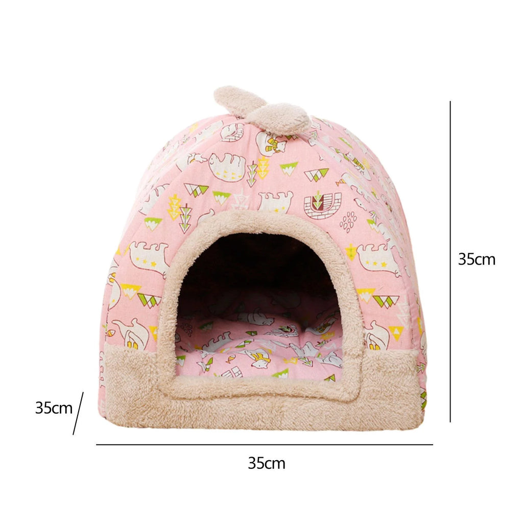Pink Cat Bed with Inner Cushion H69711