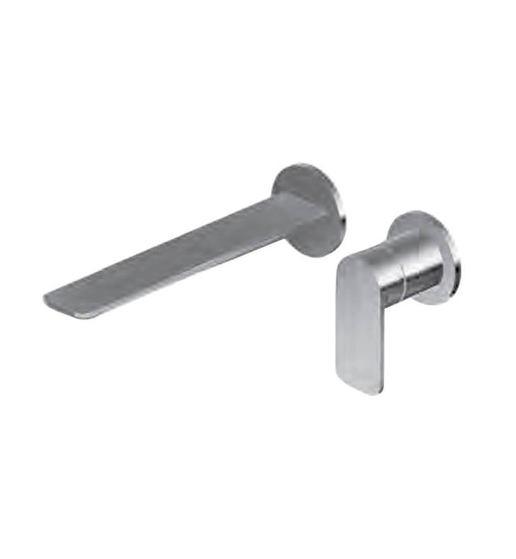 Architectural Black Single Handle Wall Mount Bathroom Sink Faucet E356900