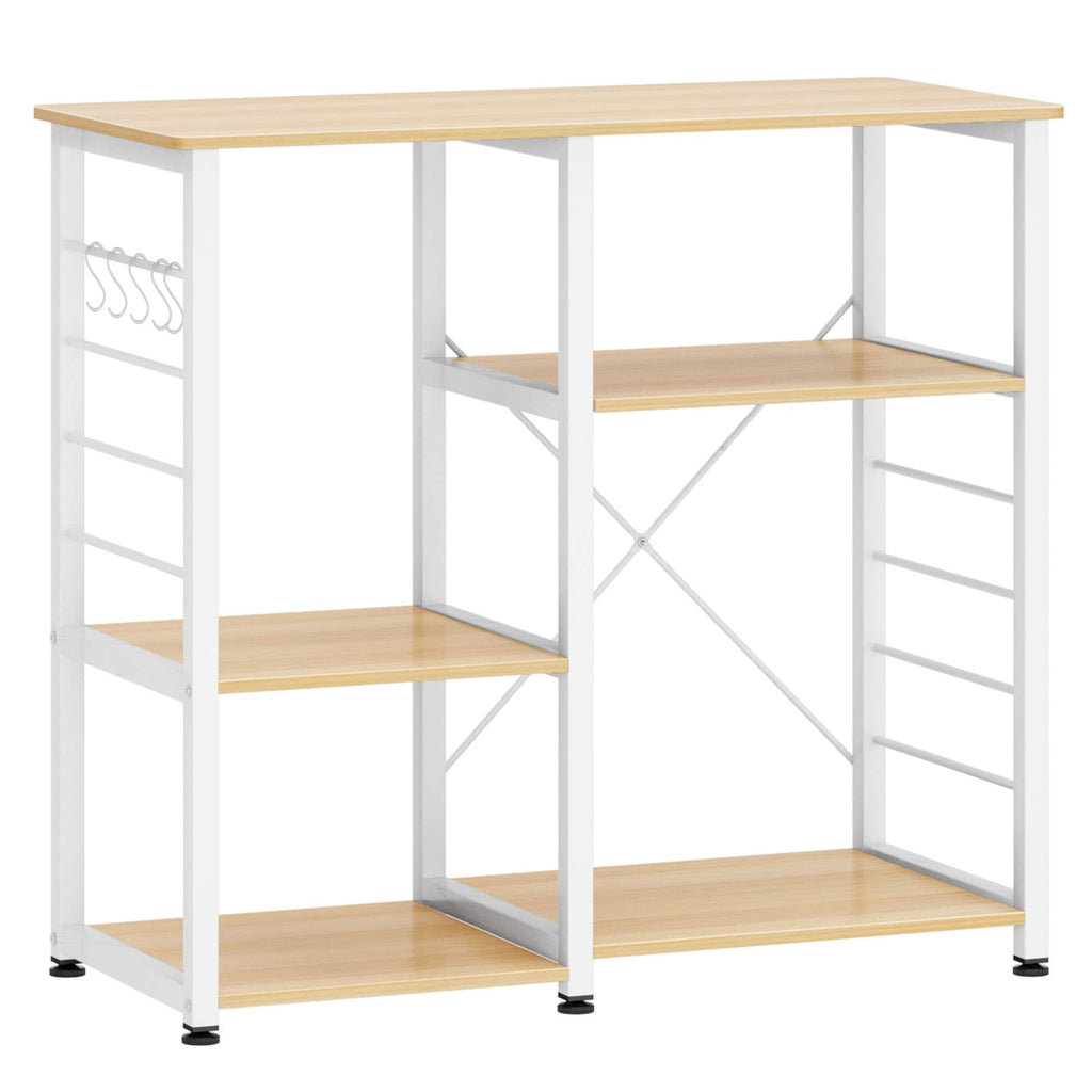 Maple 4-Tier Kitchen Baker's Rack Microwave Stand Storage Rack V833