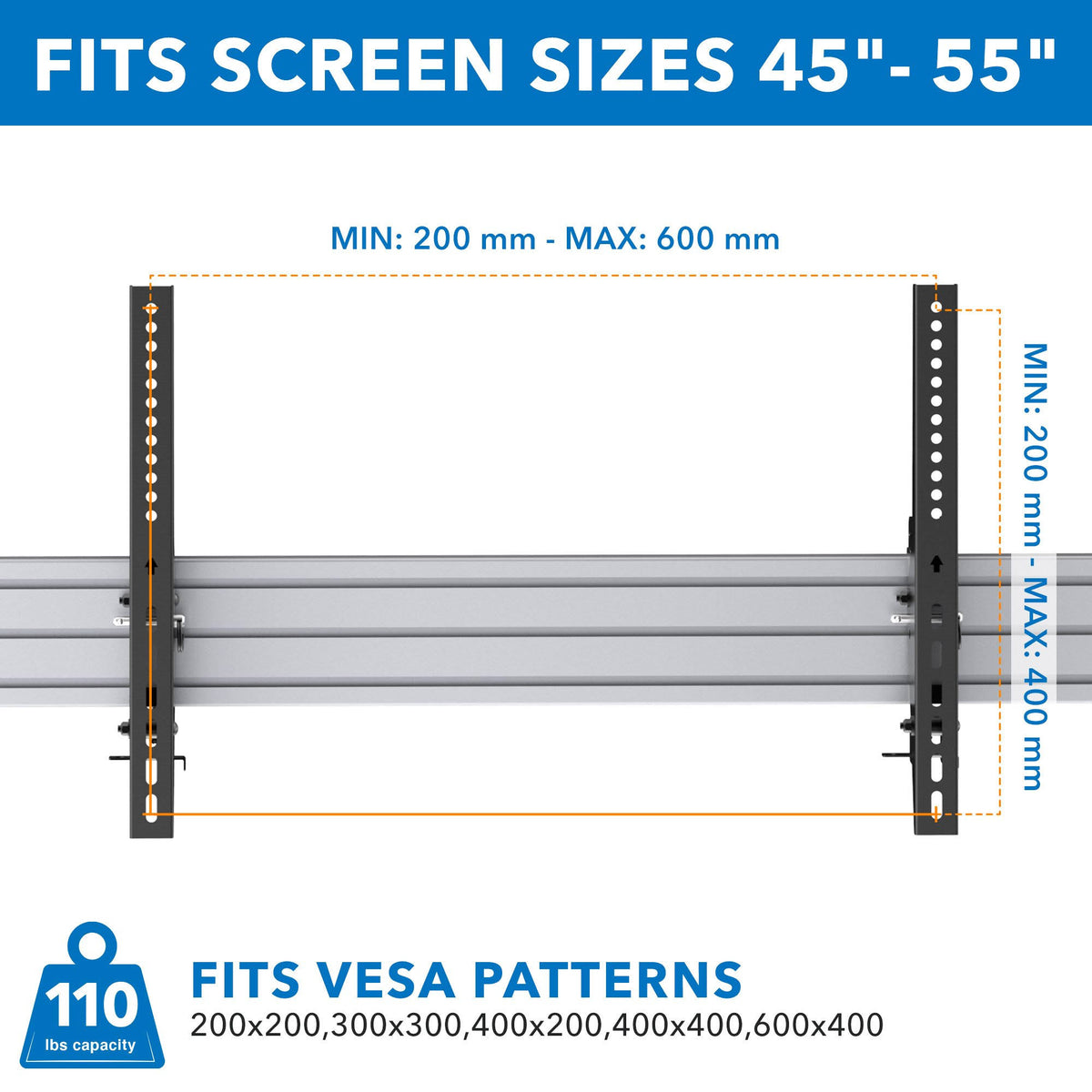 Black Ceiling TV Mount F687963