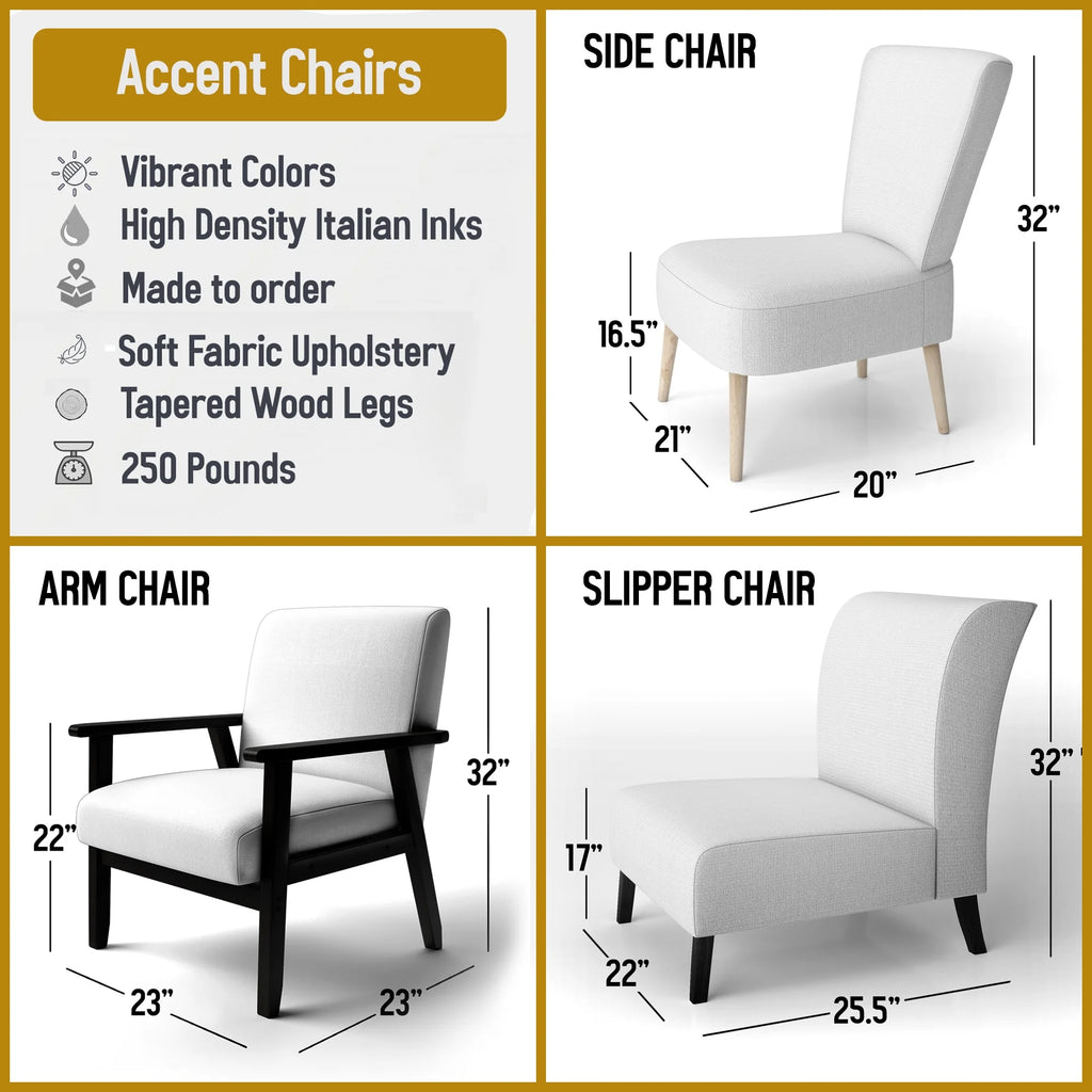 Purple Turquoise Marble Upholstered Accent Chair Z84370