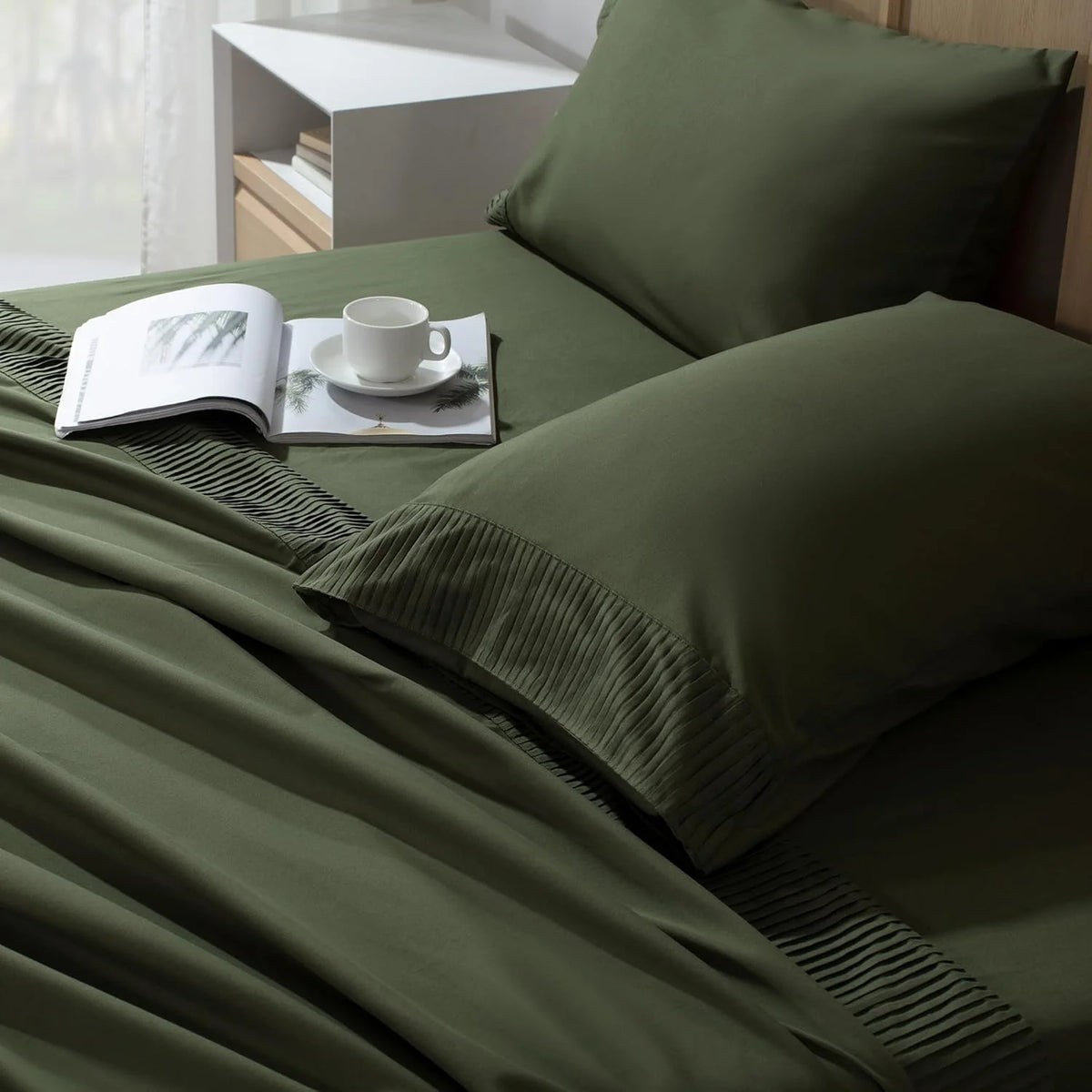 King Size 4 Piece Microfiber Sheet Set G6034