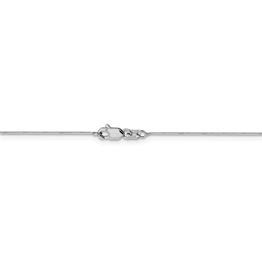 14kt White Gold Octagonal Snake Chain 18 inch Lobster Clasp D890285