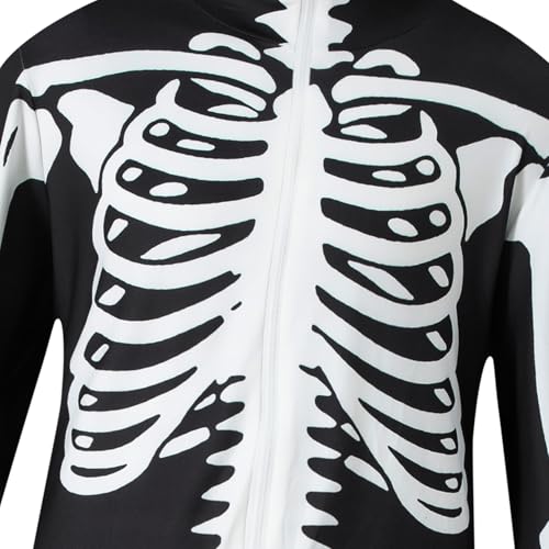 Unisex Skeleton Pumpkin Hooded Onesie A970