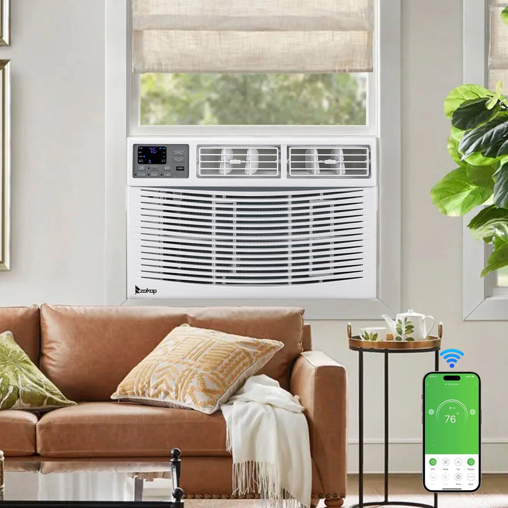 12000BTU 115V White Window-Mounted Air Conditioner with Remote Control G787614