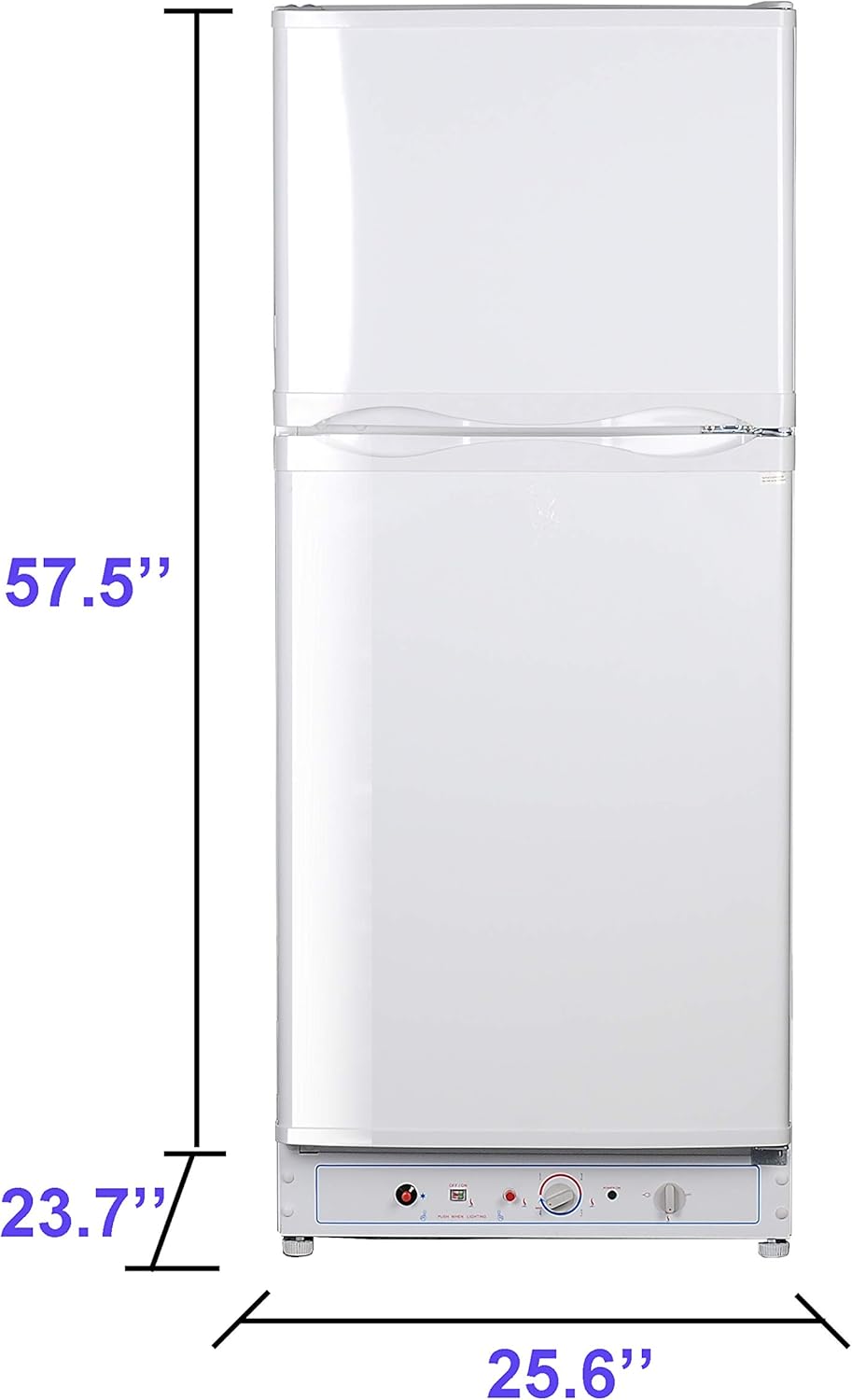 Propane Refrigerator with Freezer, 6.1 Cu.ft, White S1113