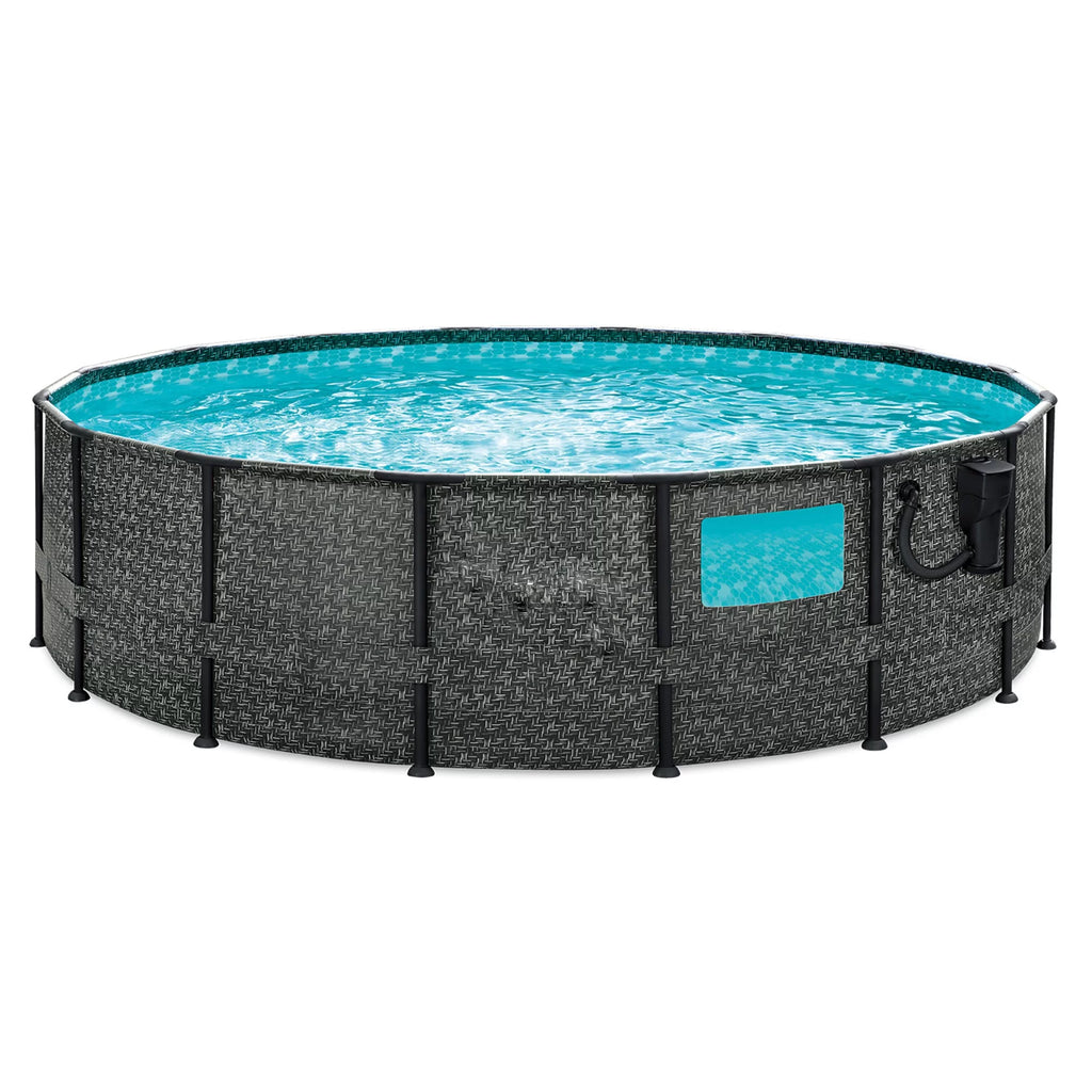 16ft x 48in Above Ground Swimming Pool Set with Pump O607507