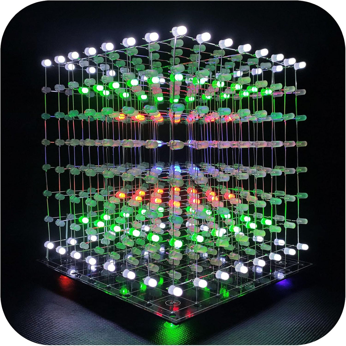 8x8x8 LED Cube Kit DIY Electronic Soldering Project Kit B2307
