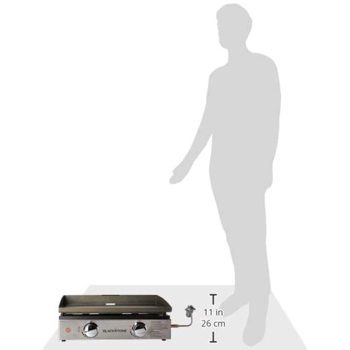 22 inch Black Tabletop Griddle S716