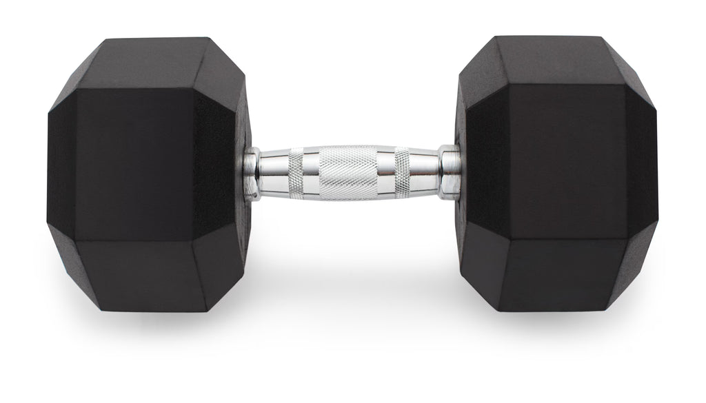 Rubber Hex Dumbbell, 105 lbs J5067