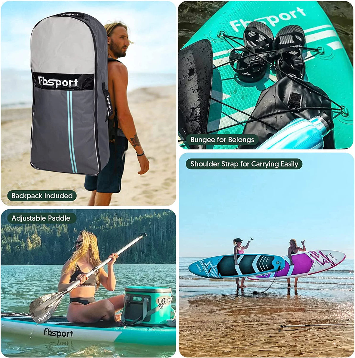 Mint Green Inflatable Paddle Board S6149