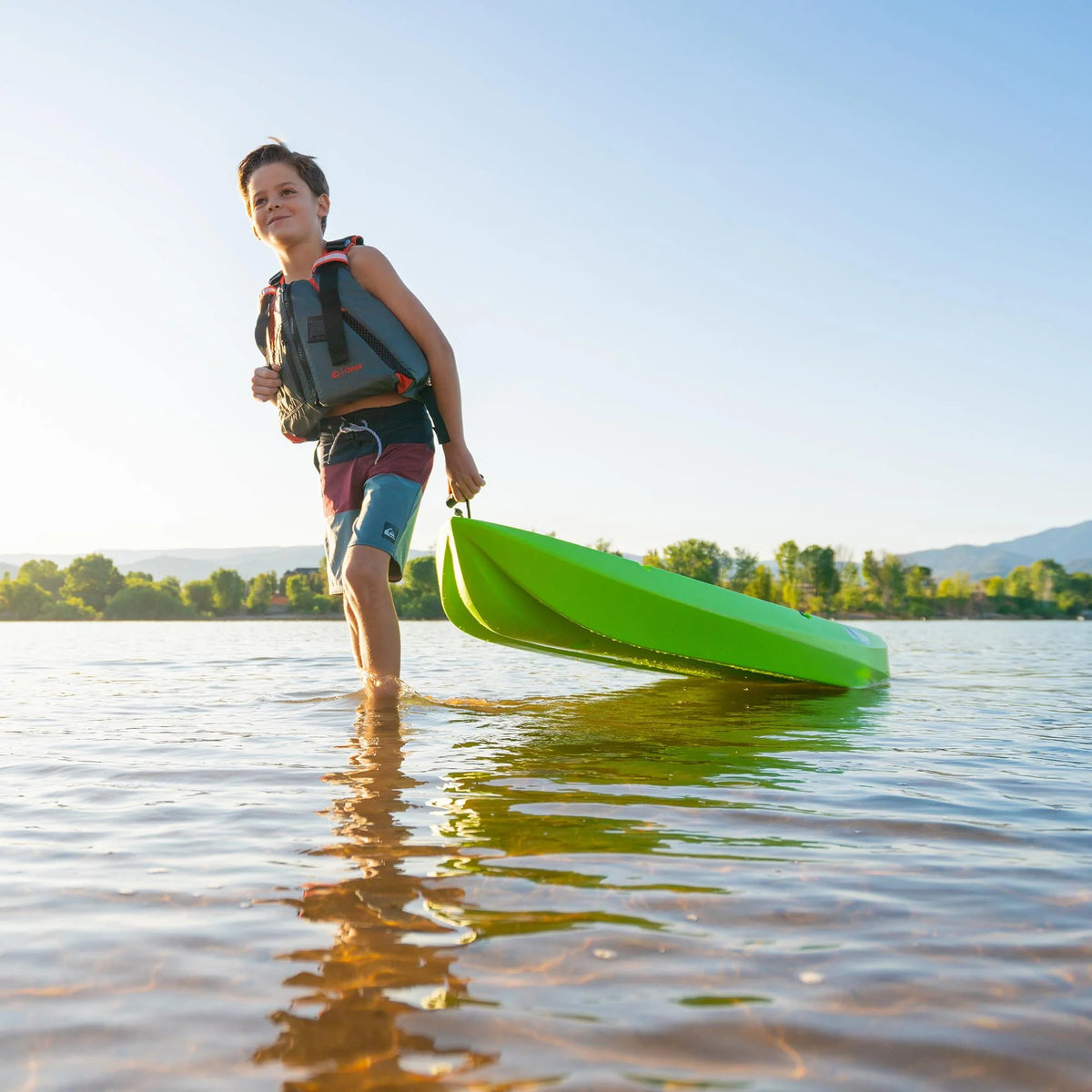 6 ft Youth Kayak Lime Green U4100