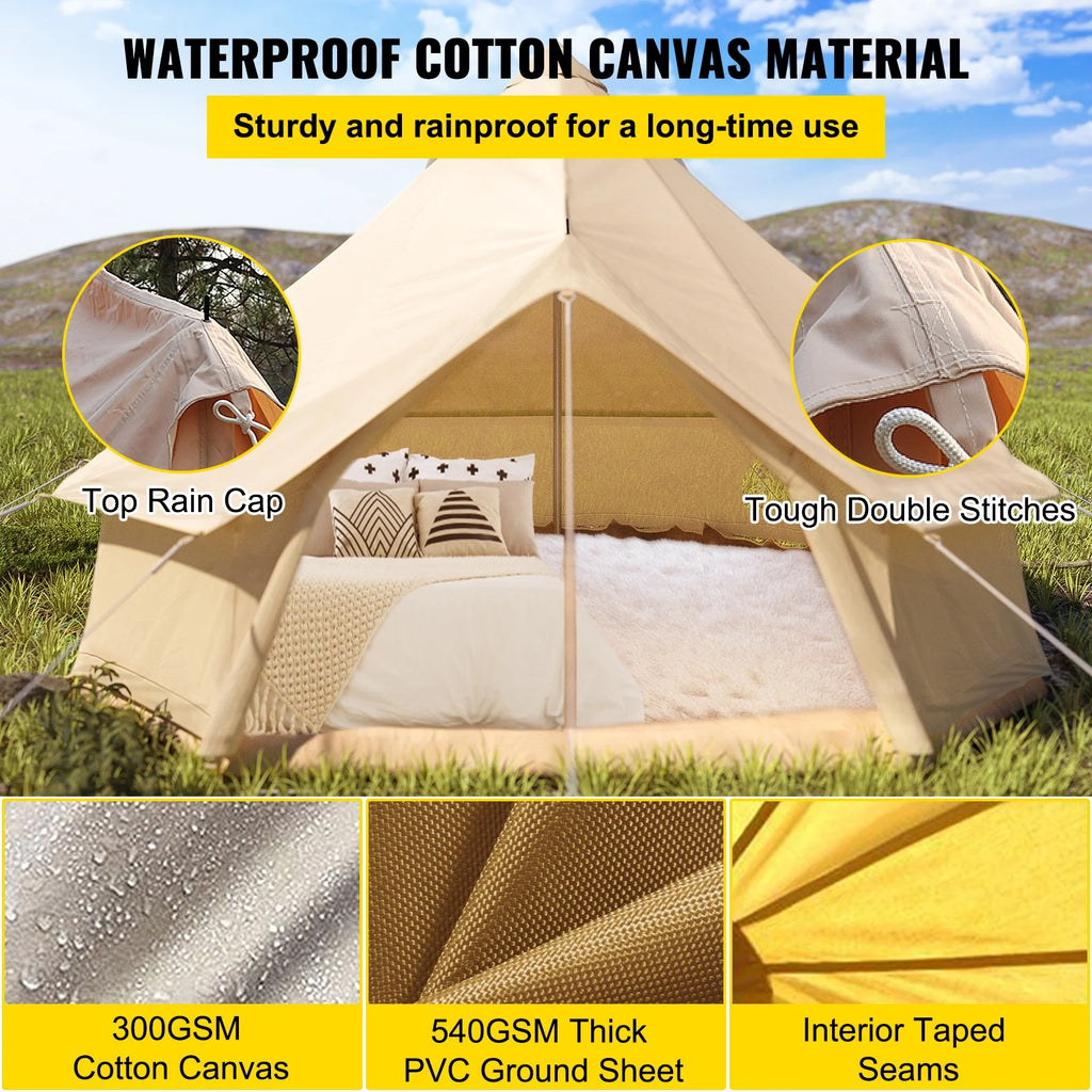 Waterproof Cotton Canvas Bell Tent I9477
