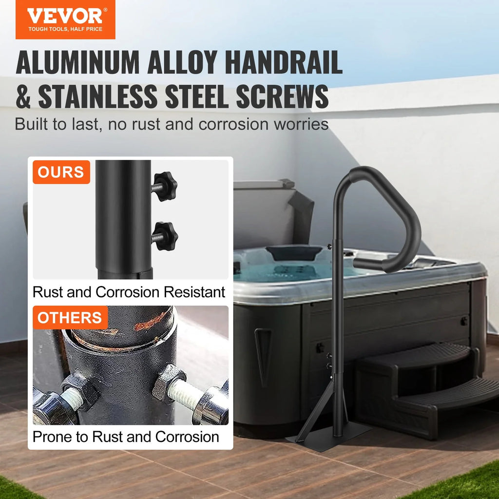 Hot Tub Handrail 360 Rotatable 48-63 Adjustable Height M801827