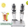 Dual Head Commercial Electric Milk Shaking Machine with 2pcs 650ml Cup Drink Mixer N1901