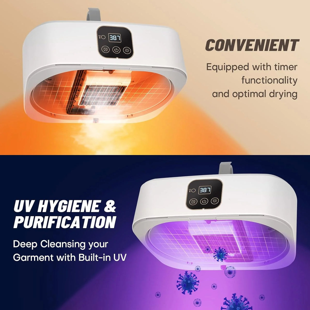 Portable Compact Clothes Dryer with Timer I842307