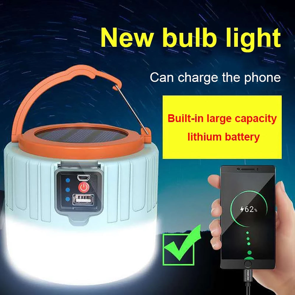 Solar Camping LED Lantern USB Rechargeable K123