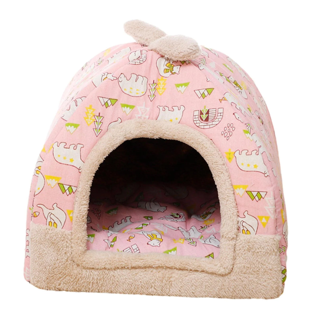 Pink Cat Bed with Inner Cushion H69711