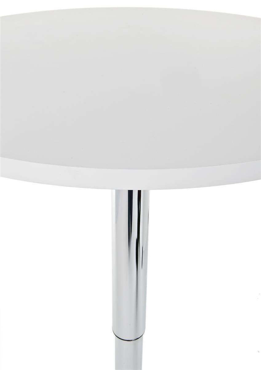 White Height Adjustable Bar Table S467499