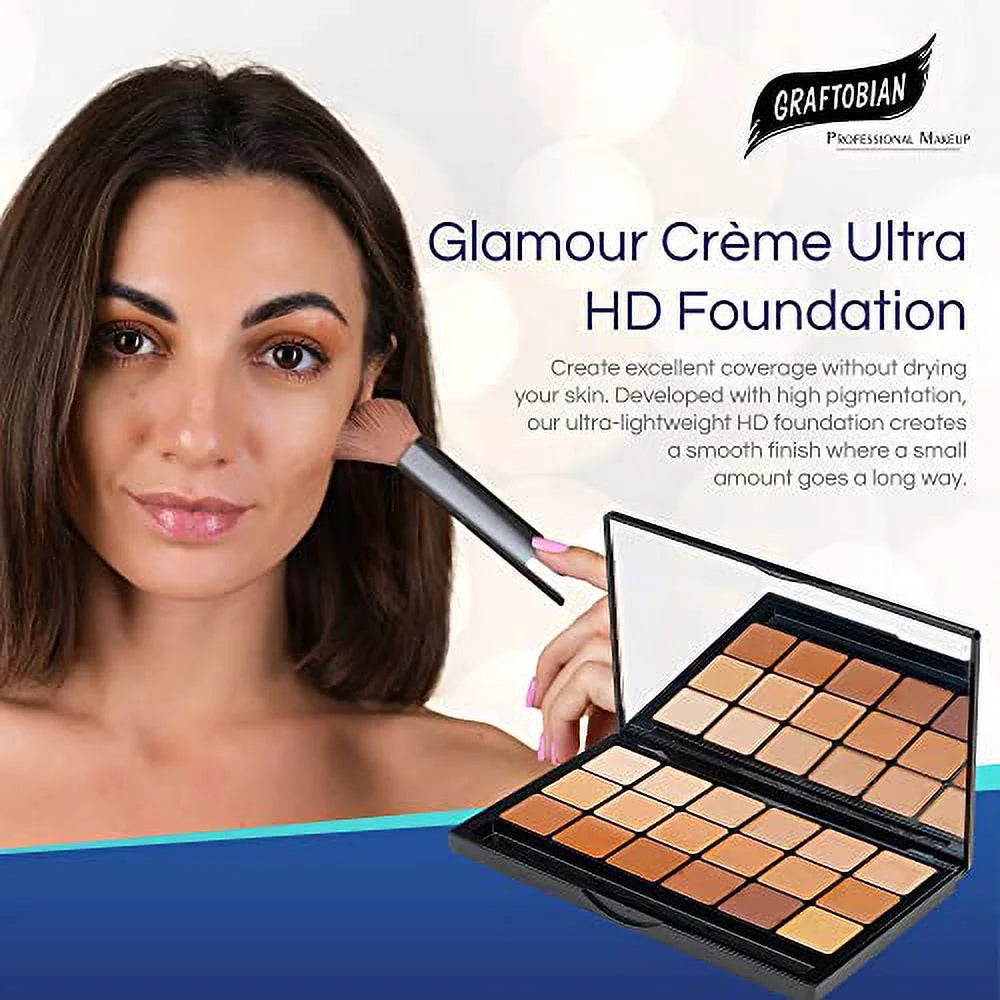 18 Warm Undertone Cream Foundation Palette W608