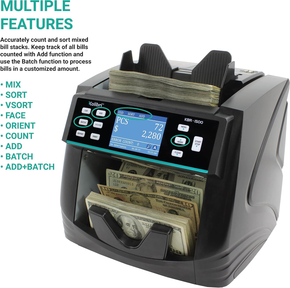 Money Counter Machine with Advanced Counterfeit Detection P396