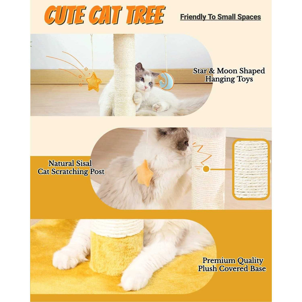 Cat Scratching Post with Bed Cat Tree Tower W559