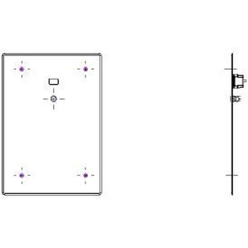 Concealed Flush Valve Trim X7380