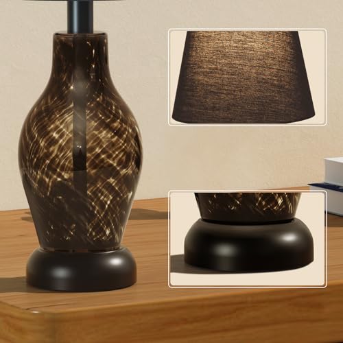 Pink Glass Dimmable Mushroom Table Lamp O227